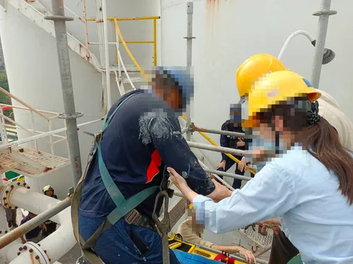 台塑高雄林園廠工安意外　3油漆工中毒送醫　勞檢處勒令停工