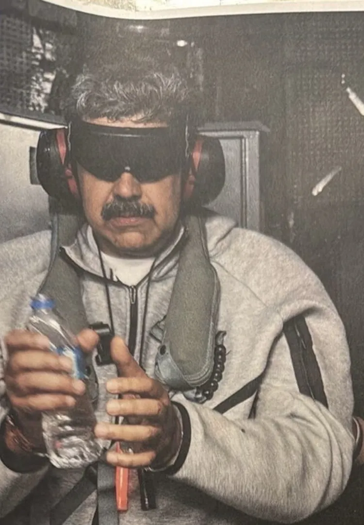 遭到美國逮捕的委內瑞拉原總統馬杜洛。翻攝Facebook/WhiteHouse