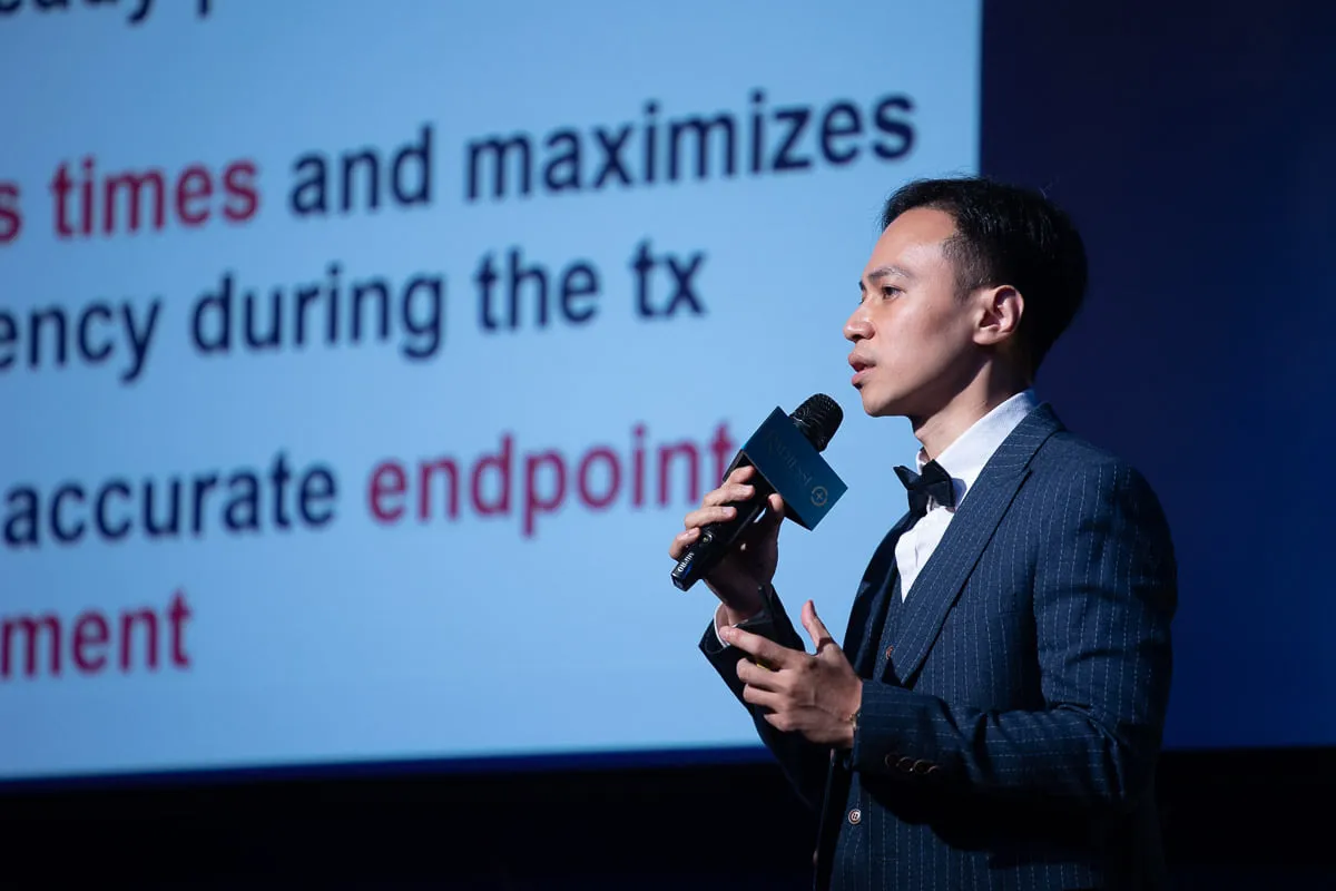 陈振丰受邀演讲画面。陈振丰提供