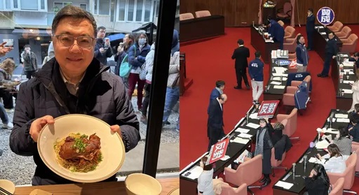 立院表决通过阁揆谴责案　卓荣泰跑去吃「猪手面」