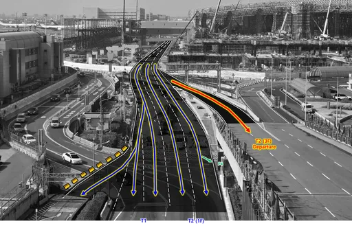 去桃园机场注意！今明第三航厦工程改道必看　暂封部分出入口