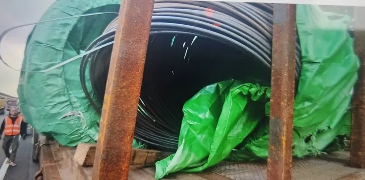 車載鐵線圈。國道警方提供