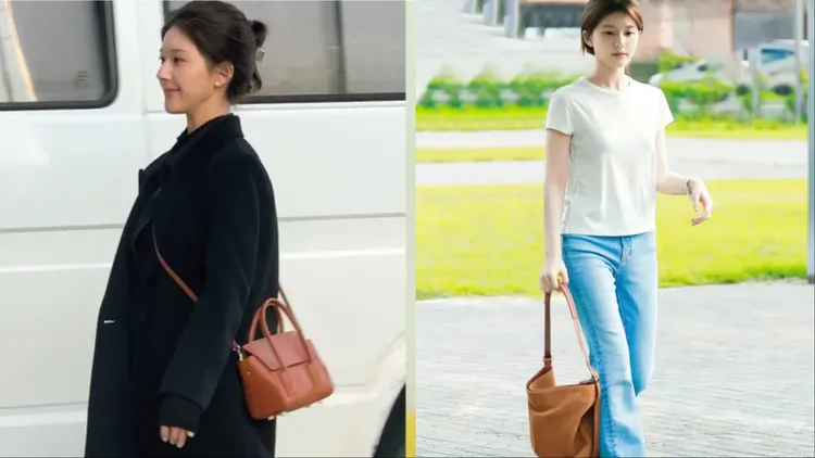 趙露思在《戀人》、《許我耀眼》等劇中都有背起RABEANCO包款。翻攝微博