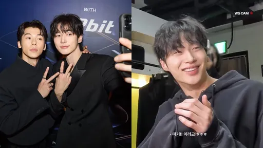 邊佑錫金唱片後台合體許光漢！幕後花絮曝光中文笑喊「大哥」