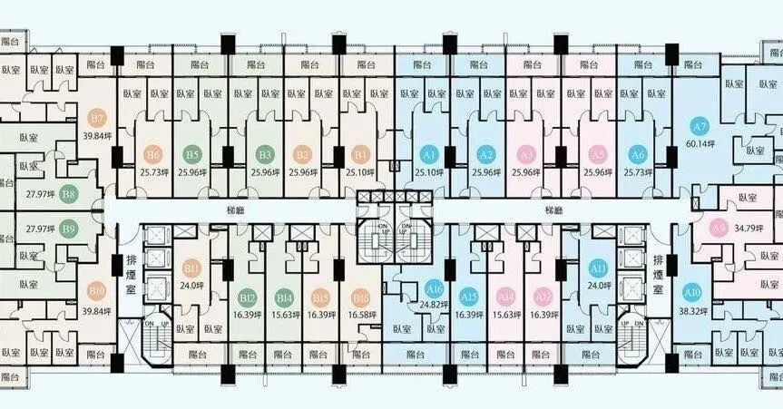 中和新建案格局圖曝光，讓一票網友傻眼，「股魚」大嘆：「背30年房貸只為住劏房，真令人難過。」翻攝自PTT