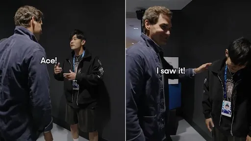 費德勒補刀周杰倫　「我看到那記Ace」讓他超糗低頭