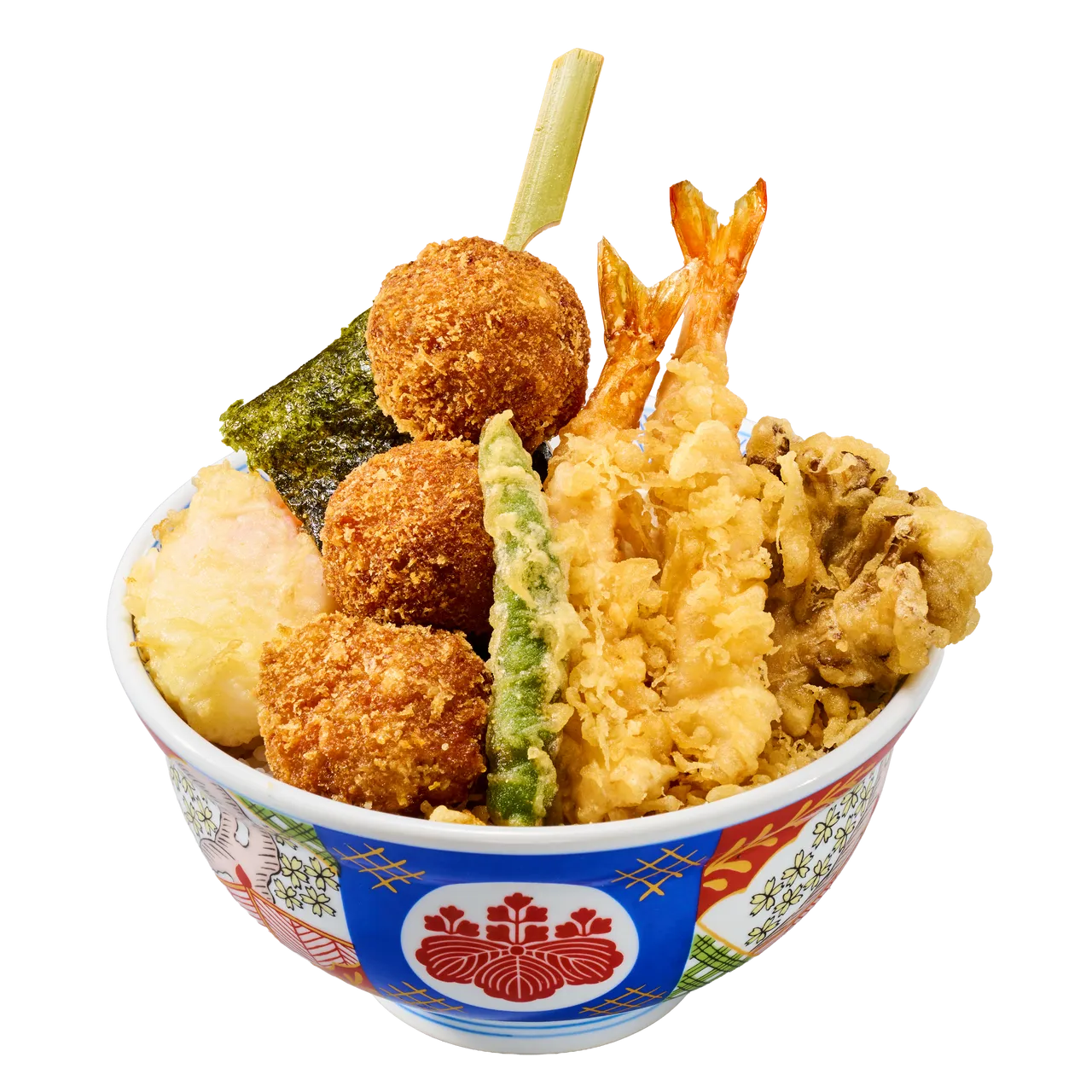 和牛汉堡肉天丼。业者提供