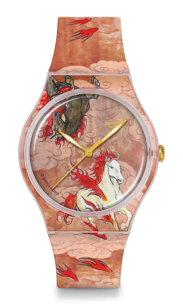 SWATCH馬年錶RIDING THE CLOUDS，3100元。品牌提供