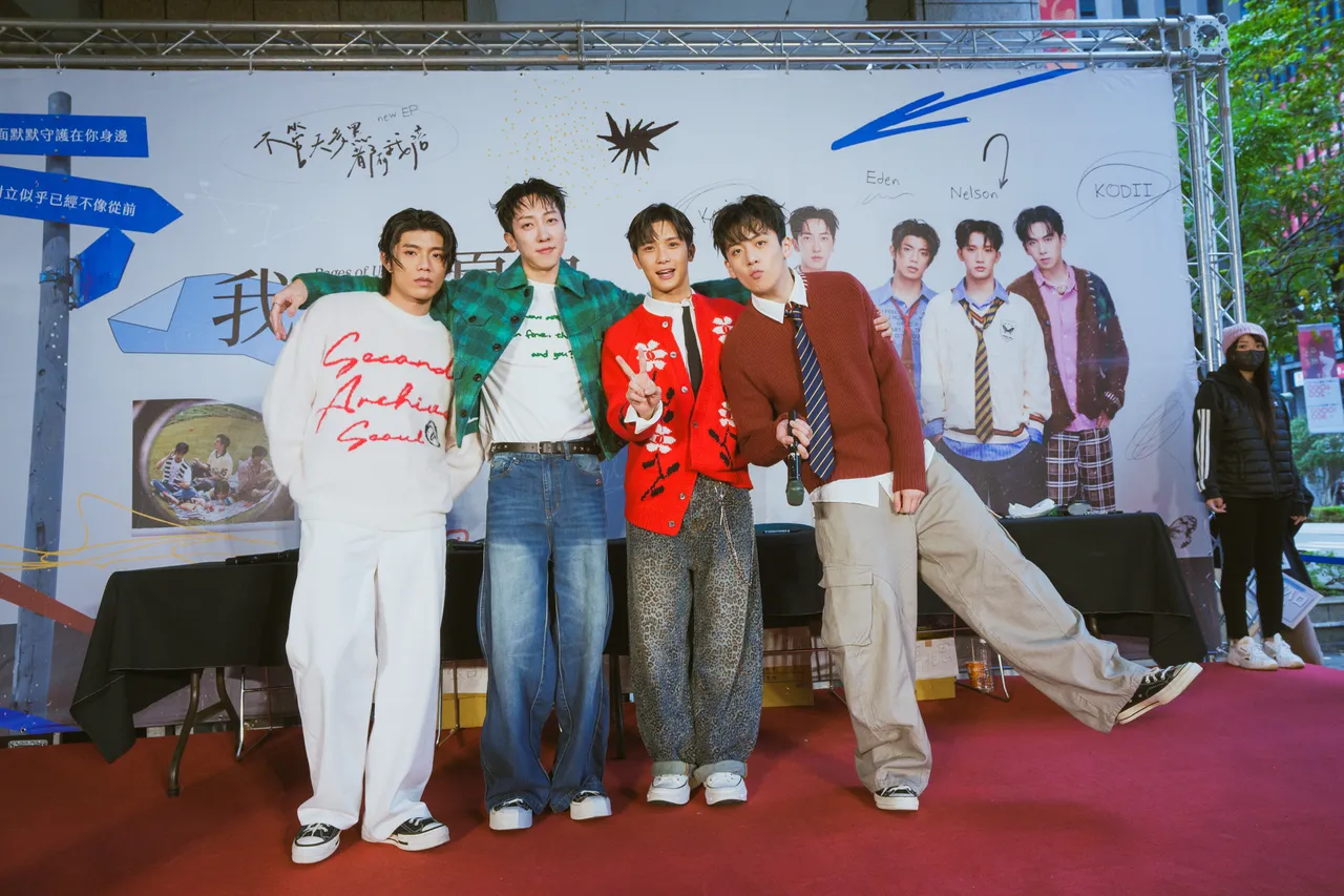 陳峻廷（左起）、張哲偉、紀成澔、葛兆恩。量籽計畫提供