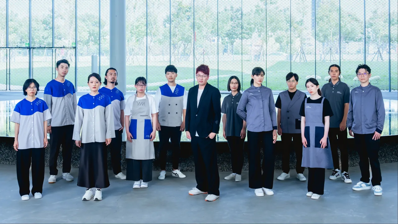 APUJAN操刀台中綠美圖全新工作服。品牌提供