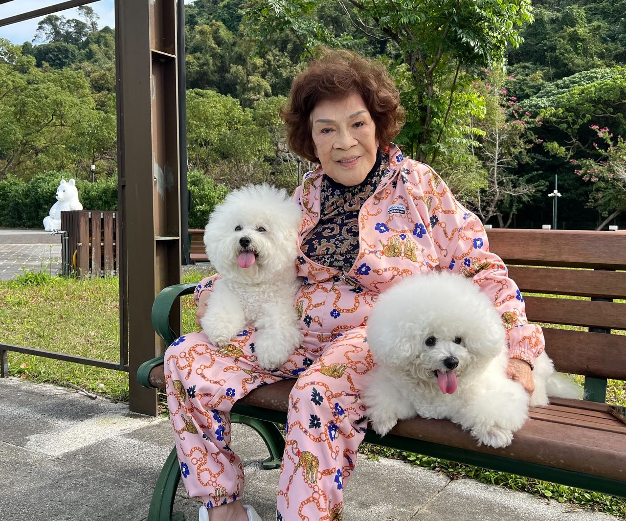 周遊月花上萬寵愛犬 感嘆孫子外務多:養狗比養孫還好!