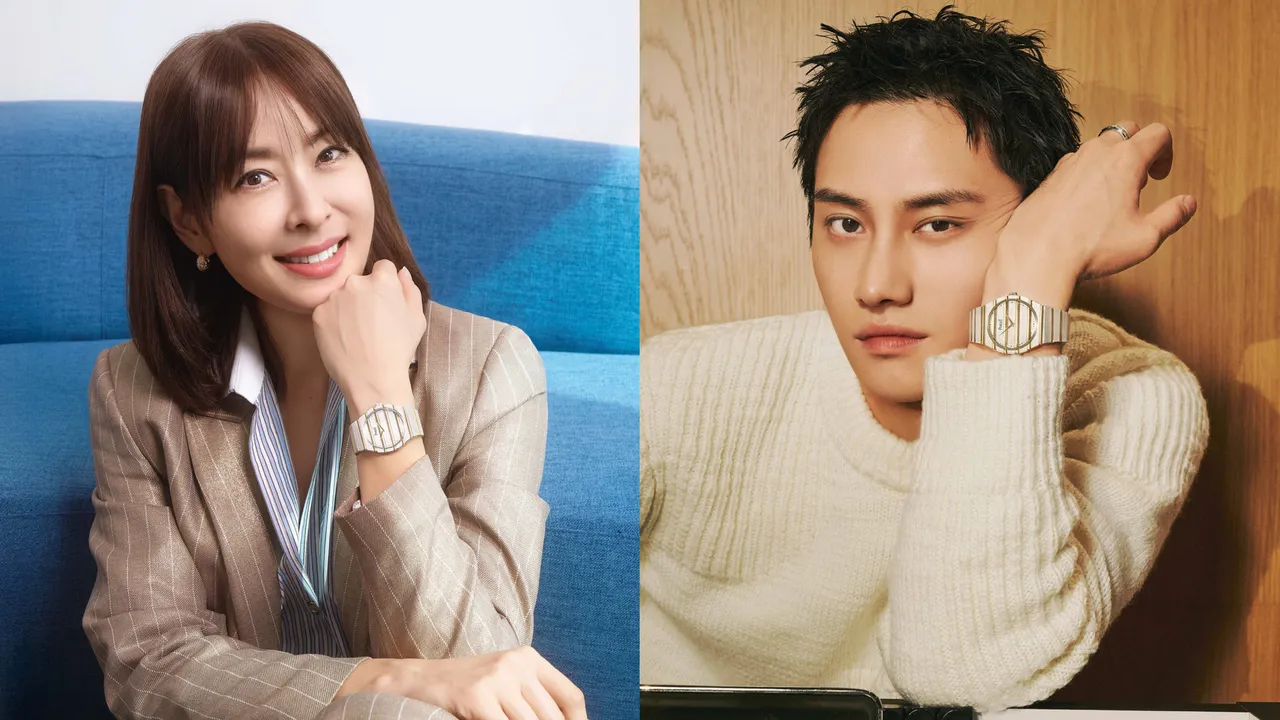 台北101董事長賈永婕（左圖）與PIAGET風格大使范少勳（右圖），戴上PIAGET全新Polo79系列Two-Tone雙金自動上鍊超薄腕錶。品牌提供