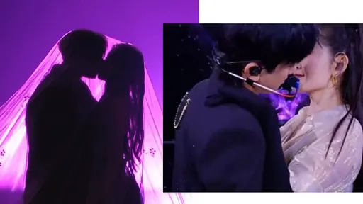 2对星夫妻跨年演出台上激吻被骂爆！得罪粉丝有原因　以道歉文开启2026