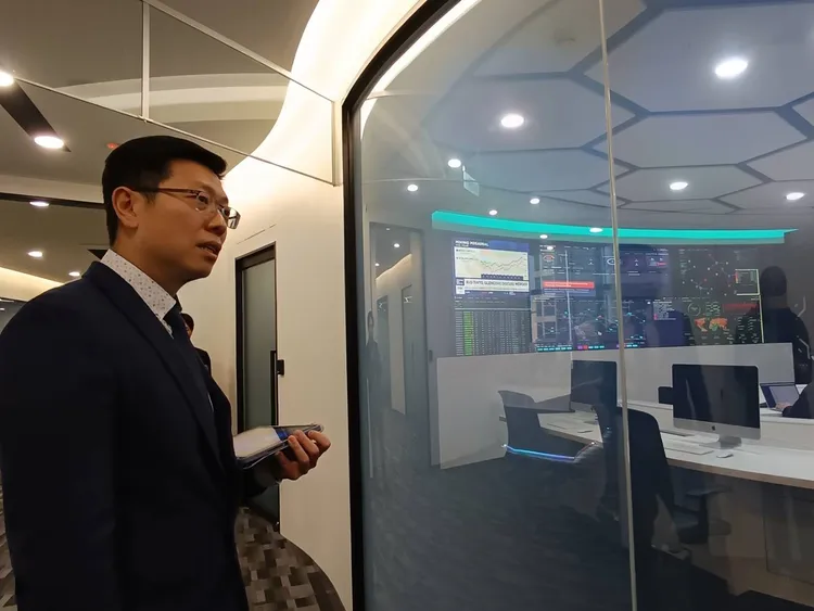 奧義賽博-KY將於1月12日舉行創新板上市前業績發表會，今對外公開資安戢情室。許麗珍攝