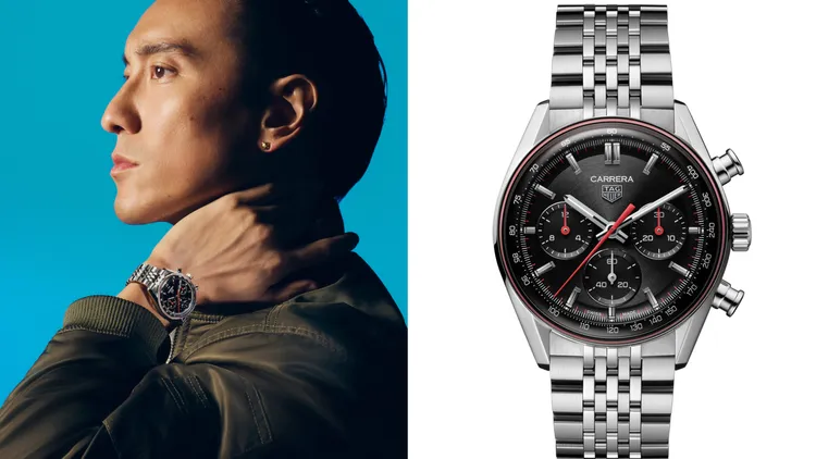 TAG Heuer Carrera計時腕錶 41 毫米黑面款，25萬6700元。品牌提供