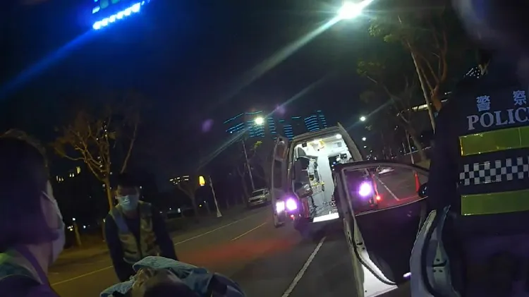 陳男送醫後沒有大礙。民眾提供