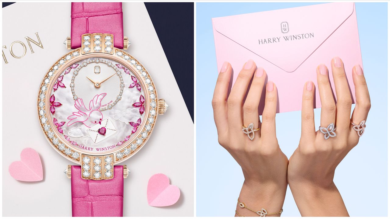 海瑞温斯顿HW Brilliant Love订婚钻戒925纯银高碳钻一克拉戒指, image size:1280x720