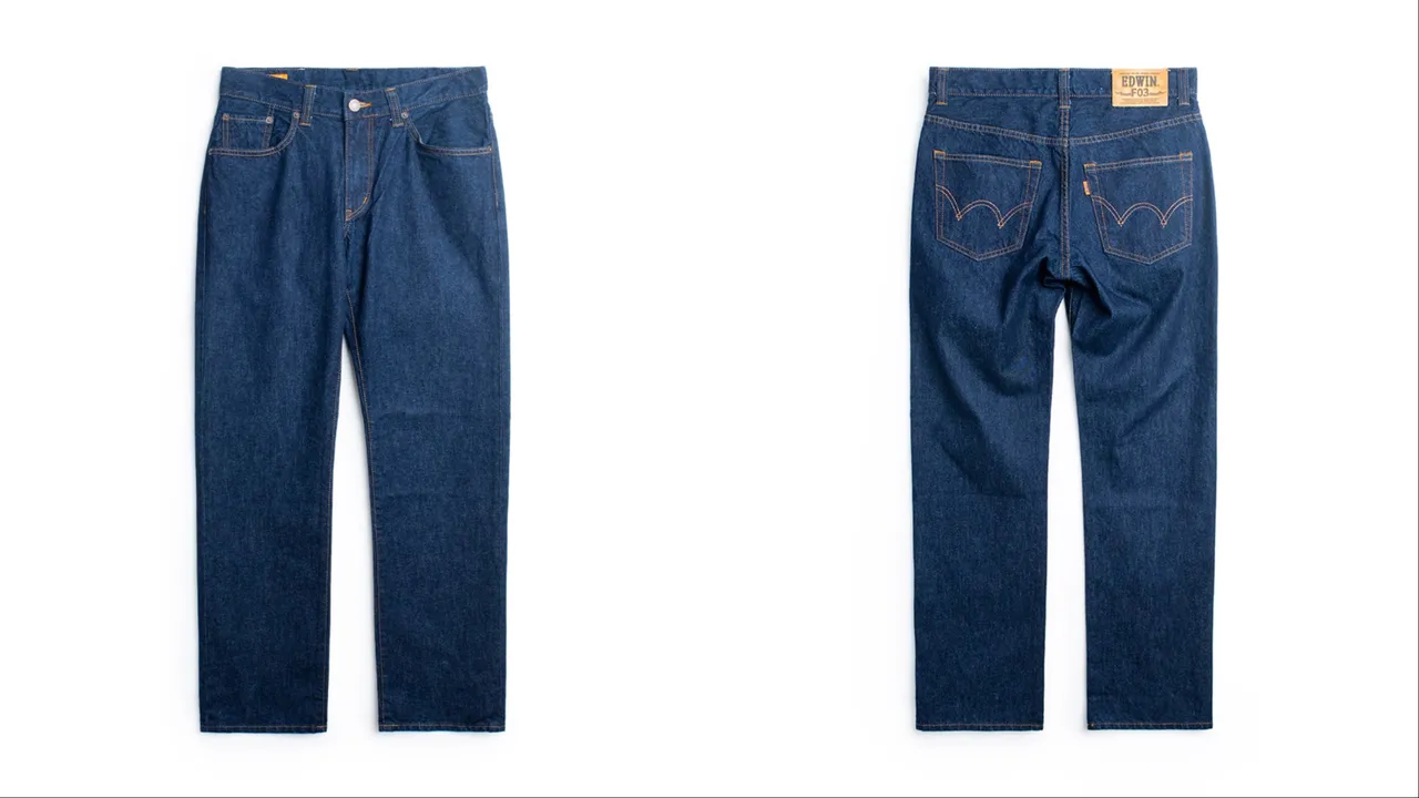 EDWIN F03标准直筒裤，2980元。品牌提供