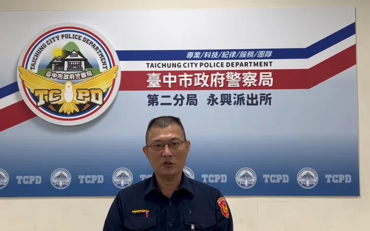 中市警二分局說明，事發後調閱監視器、訪查關係人，3小時內逮到林男。警方提供