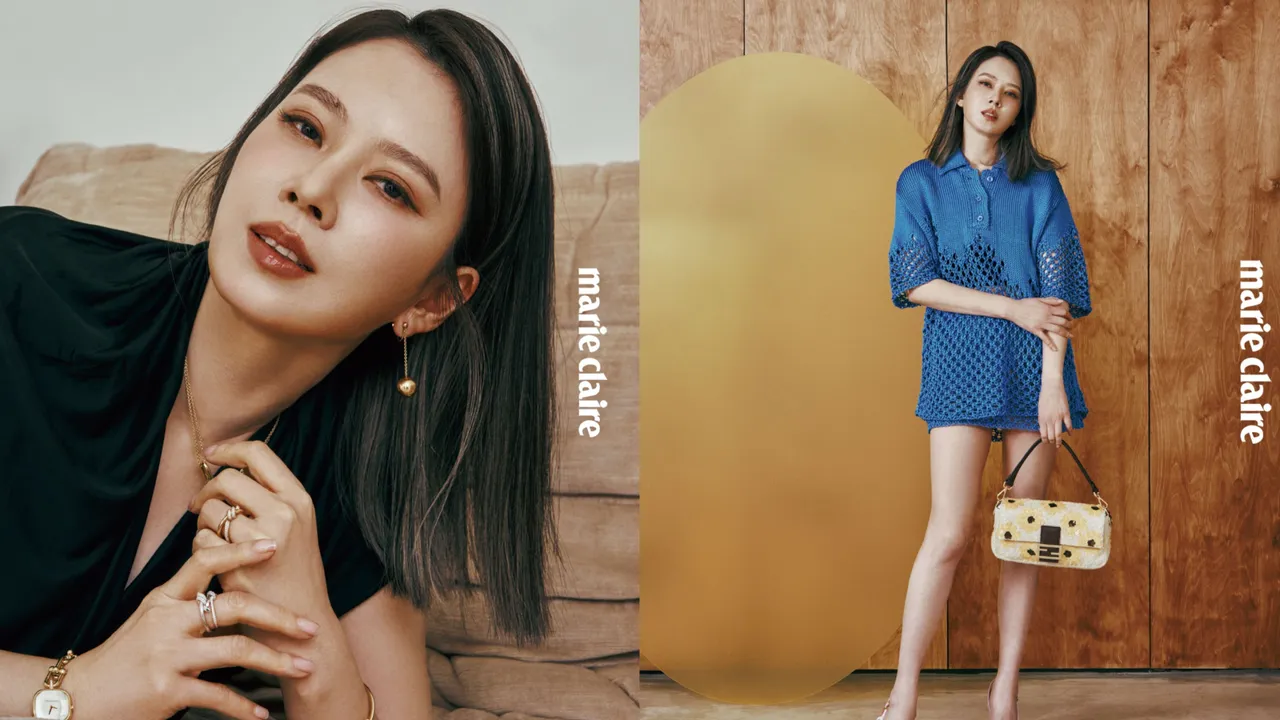 Melody拍攝《Marie Claire美麗佳人》封面。《Marie Claire美麗佳人》國際中文版提供