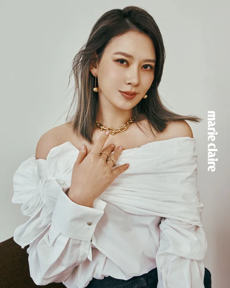 Melody拍攝《Marie Claire美麗佳人》封面。《Marie Claire美麗佳人》國際中文版提供