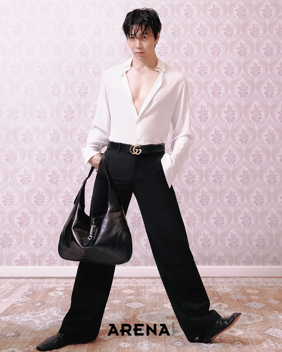 南韓米其林名廚孫鍾元性感拍攝時尚雜誌。翻攝arenakorea IG