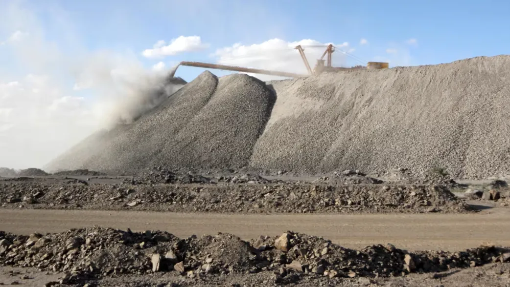 中國內蒙古稀土礦。資料照片