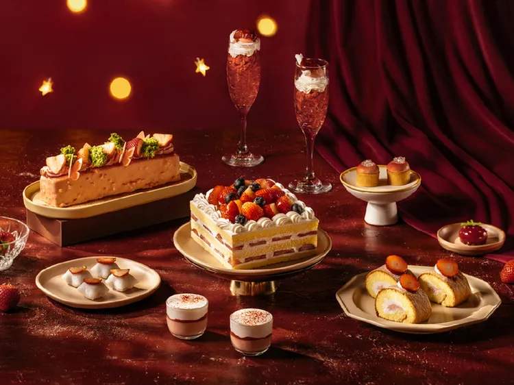煙波新竹莫內饗宴全新推出冬季聖誕跨年七大草莓主題餐檯22道限定料理、雙冠軍聯名甜點。煙波國際觀光集團提供