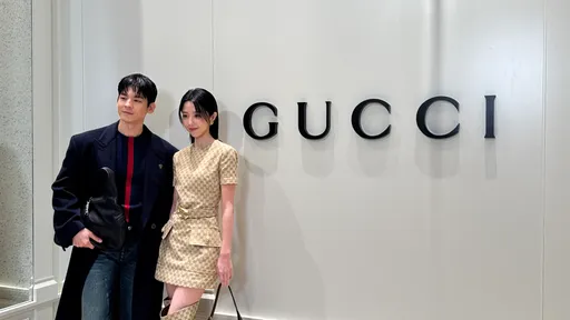 林柏宏套GUCCI当「邻家男孩」　邵雨薇全身GG图腾自称「贵宾来了」