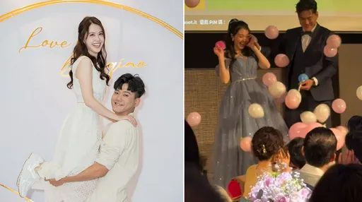 女星热恋半年嫁排球国手！婚宴爆双喜揭宝宝性别