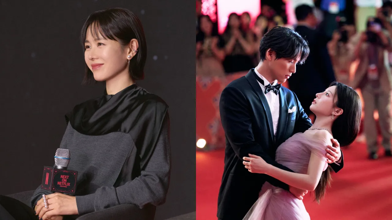 孫藝真（左）戴上TASAKI珠寶展現內斂之美；高允貞在新劇中「幻想」也要配上FRED珠寶。翻攝X、IG