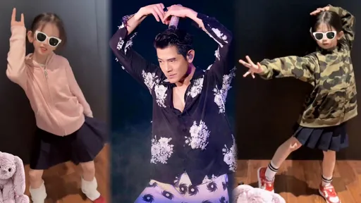 郭富城愛女拷貝BABYMONSTER　小姊妹卡點精準沒讓舞王爸漏氣