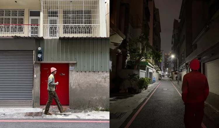 藝聲愜意走在高雄住宅巷弄。翻攝藝聲IG