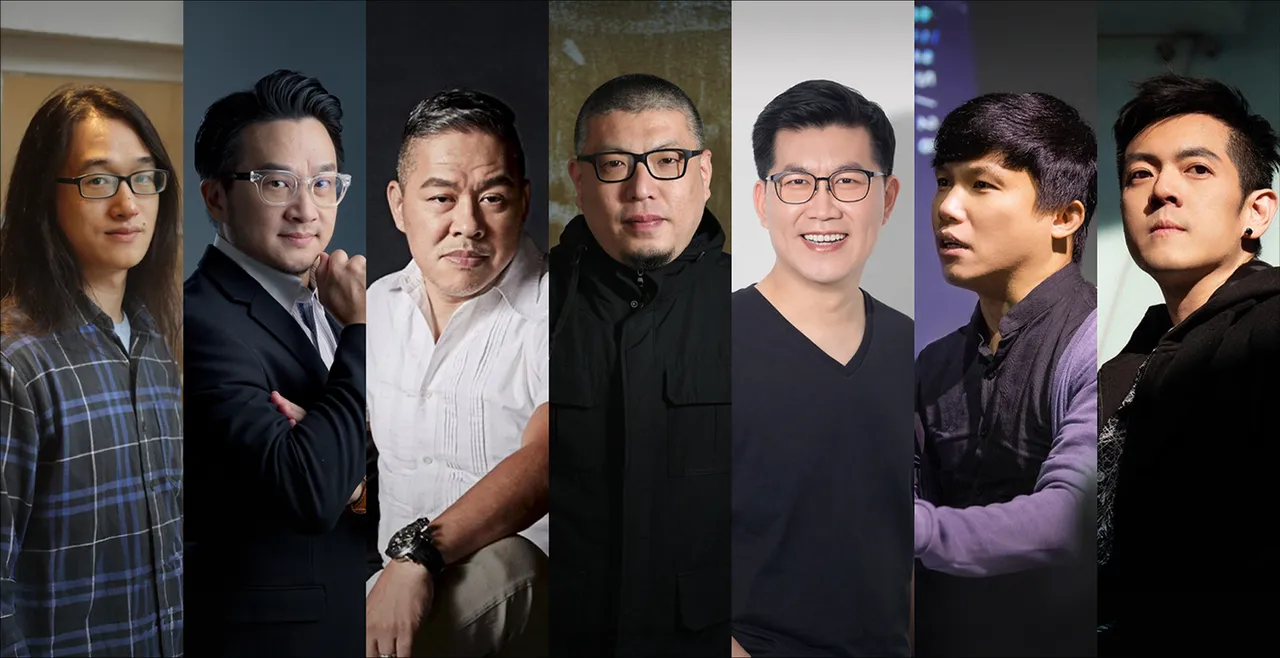 評審名單左起為高鳴晟、李光爵、陳鴻元、王師、廖健行、莊啟祥、張凱翔。台北市影片商業同業公會提供