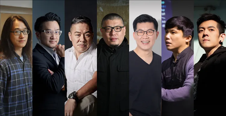 評審名單左起為高鳴晟、李光爵、陳鴻元、王師、廖健行、莊啟祥、張凱翔。台北市影片商業同業公會提供