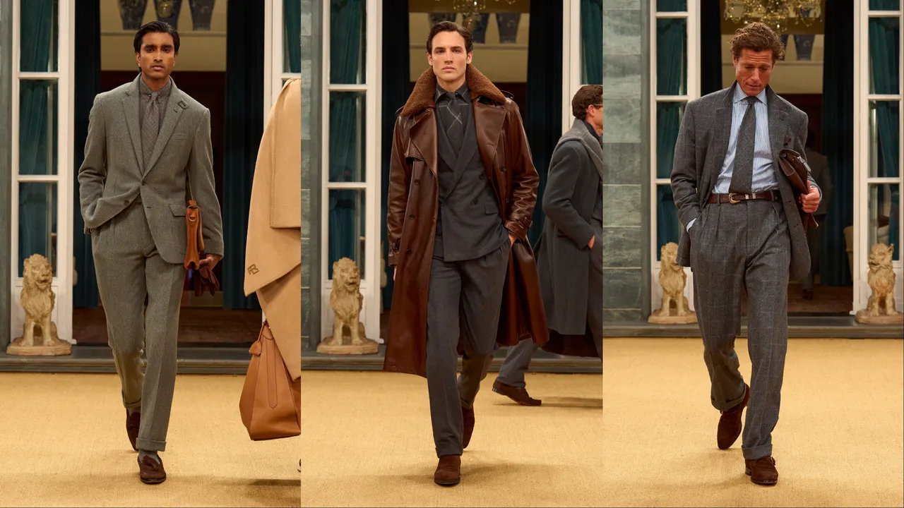 Ralph Lauren Purple Label 2026秋季男裝系列。品牌提供