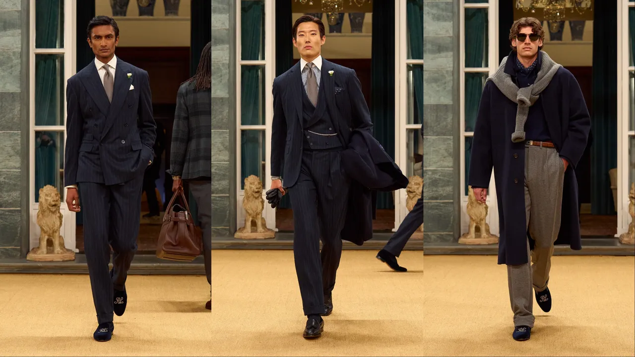 Ralph Lauren Purple Label 2026秋季男裝系列。品牌提供
