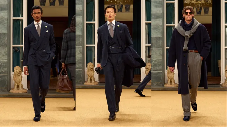 Ralph Lauren Purple Label 2026秋季男裝系列。品牌提供