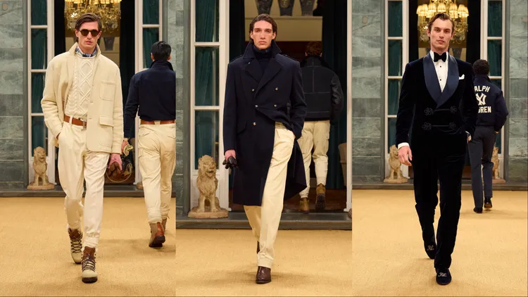 Ralph Lauren Purple Label 2026秋季男裝系列。品牌提供