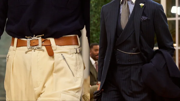 手工腰帶以及各種領結、細鍊成為造型點睛之筆。品牌提供