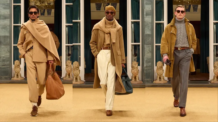 Ralph Lauren Purple Label 2026秋季男裝系列。品牌提供