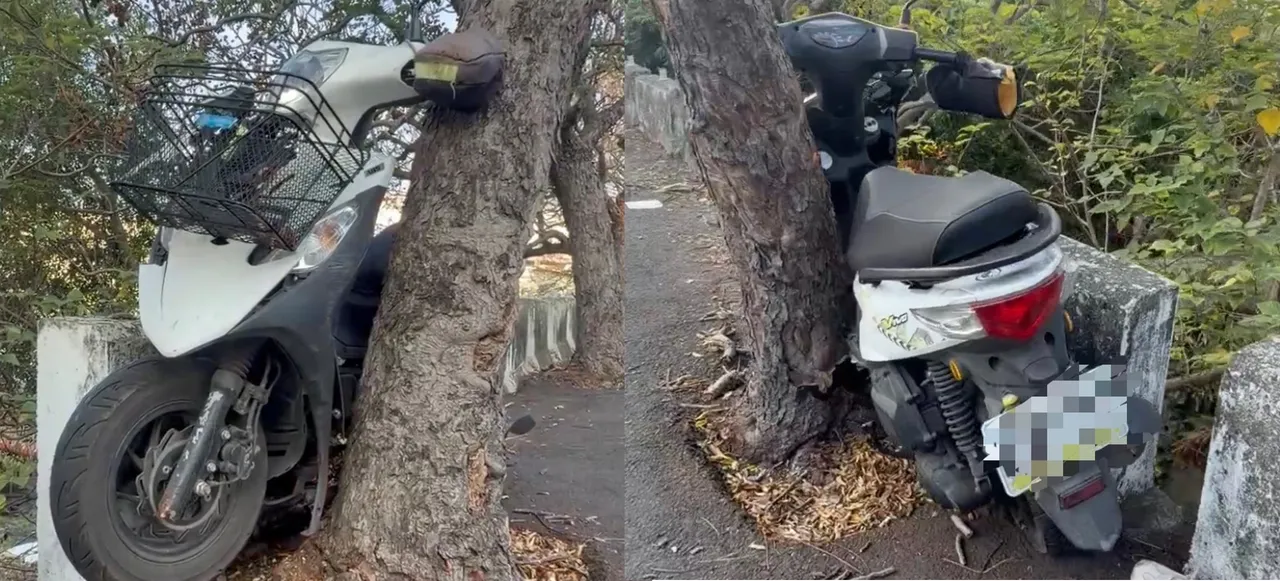警方调阅附近监视器画面，并重回现场查看，判断黄女并未被追撞，可能是自撞导致意外。民众提供