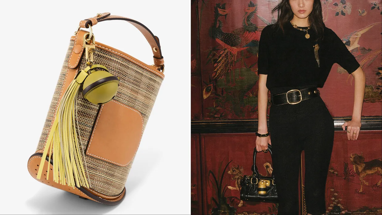 Delvaux（左）、Chloé（右）紛紛端出賀歲新作。品牌提供