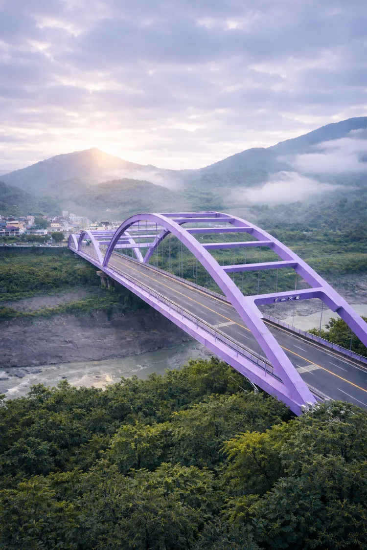 甲仙地標甲仙大橋。翻攝畫面