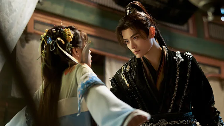 虞書欣（左起）《永夜星河》慘被丁禹兮砍殺。中天娛樂台提供