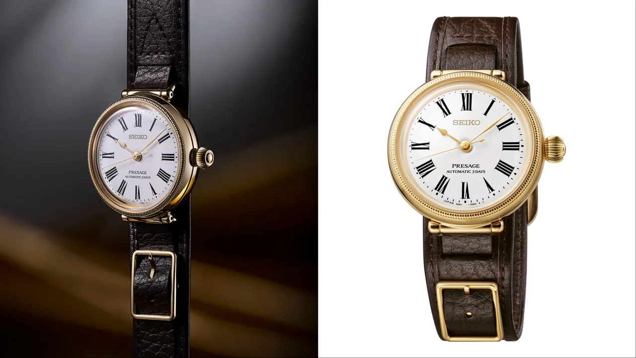 SEIKO Presage系列SPB538J1以首款懷錶「Timekeeper」為設計靈感，5萬7500元。品牌提供