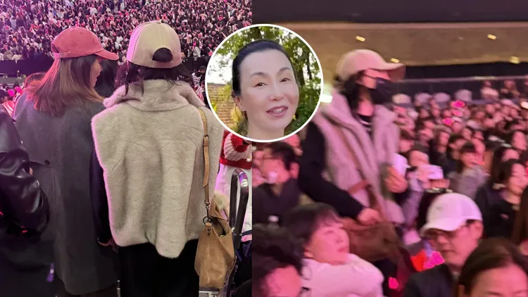 張曼玉輕裝看演唱會。翻攝Nick萬小紅書