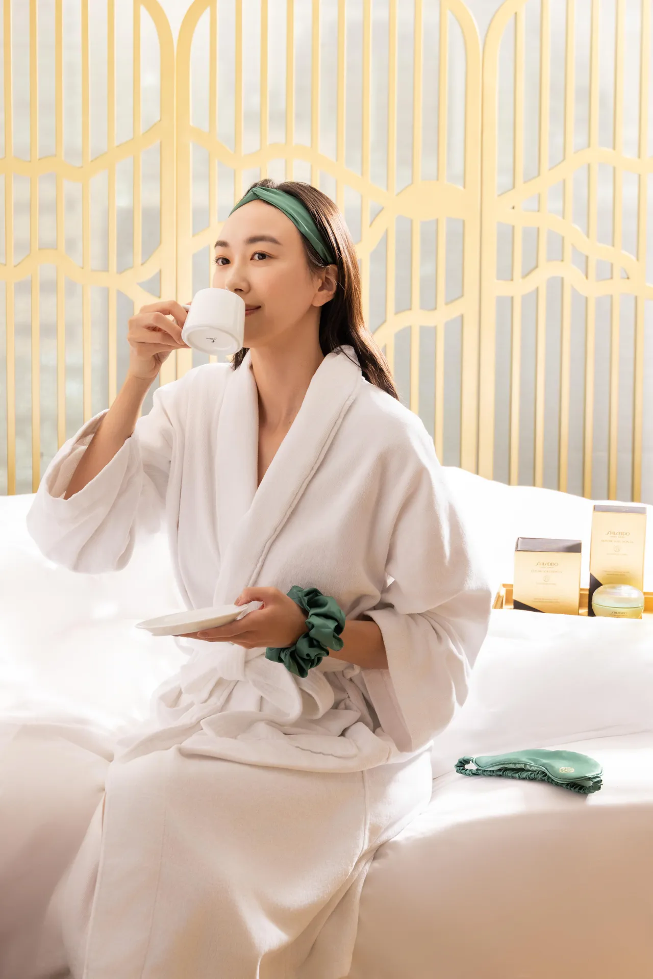 參與護膚會贈送的蠶絲晚安眼罩3件禮。品牌提供