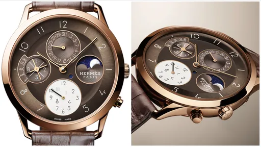 本周新表｜爱马仕Slim d’Hermès万年历秀低调哲学　崭新配色勾勒温润