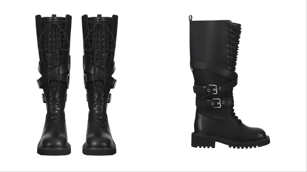 STAND OIL Vering Buckle Boots，14萬9000韓元（約新台幣3260元）。品牌提供